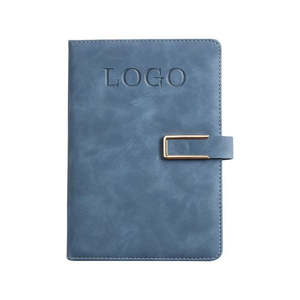 Agenda in Pelle PU Morbida con Logo Personalizzato, Formato A5, Regalo Promozionale, Diario per Ufficio, Notebook per Riunioni Aziendali con Clip - Product Image 1