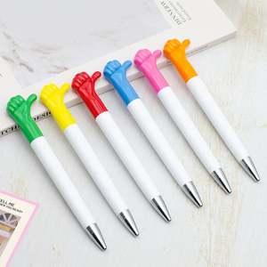 Artículo Promocional de Regalo, Bolígrafo de Plástico con Diseño de Gesto de Mano de Dibujos Animados, Bolígrafo Personalizado con Logotipo - Product Image 2