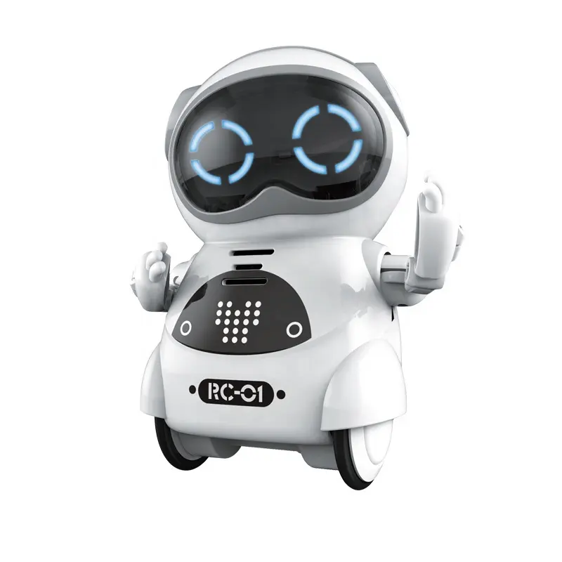 Hot selling plastic electric pocket mini toy robot with music