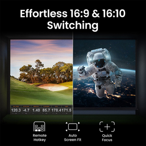 Proyector Láser 4k <span class=keywords><strong>BenQ</strong></span> AK700ST 4000AL UHD de Tiro Corto, Simulador de Golf, Cine en Casa, Negocios, Educación - Product Image 5