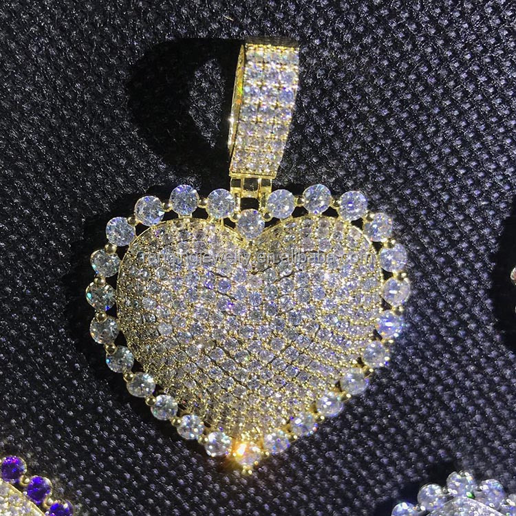 アクセサリー lui jewelry / heart pendant top RQ New Heart Pendant Necklace - High Quality Iced Out Jewelry