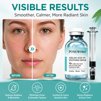 Sérum pour le soin de la peau à 10% d'acide azélaïque, sérum raffermissant pour le visage, sérum réducteur de pores pour une hydratation quotidienne, un effet raffermissant et un effet éclaircissant, 30 ml