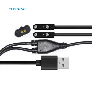 2 In 1 Magnetic Connector Cable 2pin 2.5mm Smart Wearable Magnetic USB Charging Cable Blind Plug