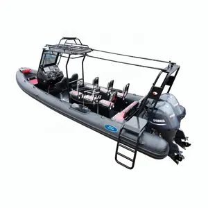 Hedia 7.6 Meters ออสเตรเลียเรือท้องแบนอลูมิเนียมแข็งแรง,สำหรับดำน้ำตกปลา Orca Hypalon Rib 760