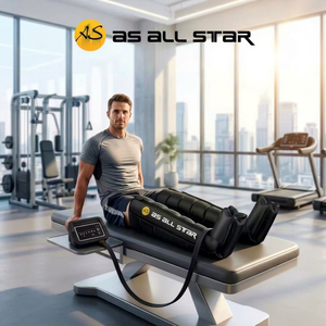 Masseur de jambes à 6 chambres à compression séquentielle, enveloppement de massage des jambes portable, pour la thérapie des jambes à domicile et la récupération en salle de sport - Product Image 6