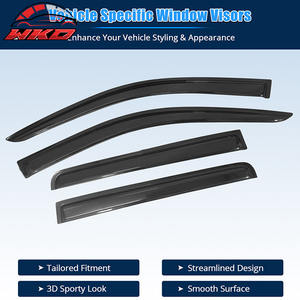 Para Jeep Compass 07-17, Visera Acrílica para Ventana de 4 Piezas, Protector Solar, Deflector de Lluvia, Adhesivo - Product Image 2