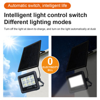 Projecteur solaire KCD 12V DC IP66 super lumineux 2400lm 100W 200W 300W 500W 600W LED rechargeable pour extérieur