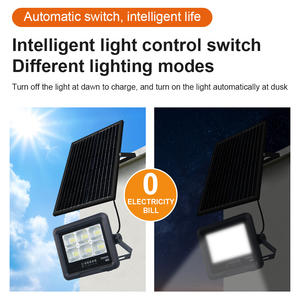 KCD 12v <span class=keywords><strong>DC</strong></span> IP66 Super luminoso proiettore solare 2400lm 100w 200w 300w 500w 600w <span class=keywords><strong>LED</strong></span> luci di inondazione ricaricabili all'aperto solare - Product Image 3