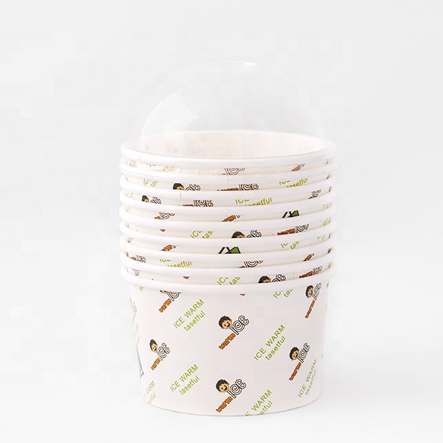 Food Grade Kraft Paper Bowl White Cardboard Disposable Bowl Custom Printing Waterproof Microwavable Takeout Lunch Bowl With Lid