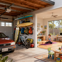 Service de conception architecturale de villa moderne sur mesure avec plan de 5 chambres, piscine à débordement et espace extérieur