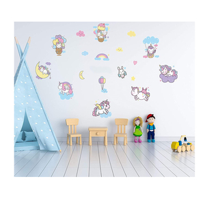 Autocollants muraux <span class=keywords><strong>licorne</strong></span> créatifs amovibles en PVC Myway pour chambre d'enfant, chambre à coucher, salon, décoration de la maison - Product Image 4