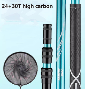 Chilent 175g bản sao net cực Lưới Đánh Cá 1.1/1.8/2.4/3m Hợp kim nhôm 24 + 30t sợi carbon công cụ đánh cá Kính thiên văn Lưới Đánh Cá - Product Image 3