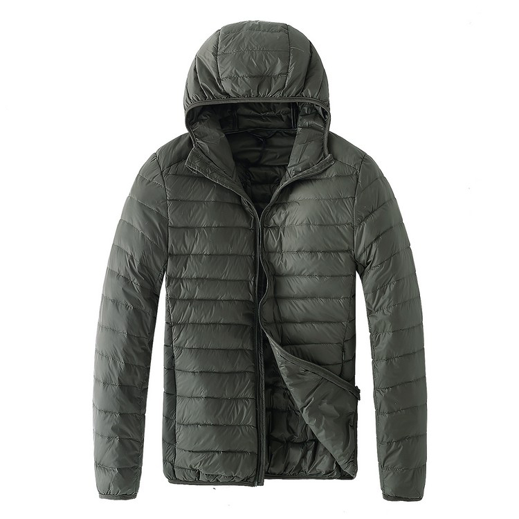 Men's Autumn Winter Light down Jacket - Hooded & Stylish