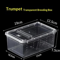 Mini boîte d'élevage pour reptiles en PP, enclos ventilé pour geckos, lézards, araignées, scorpions, mille-pattes, grenouilles cornées