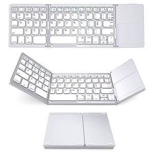 Tastiera pieghevole <span class=keywords><strong>Bluetooth</strong></span> ricaricabile con Touchpad portatile portatile sottile tastiera pieghevole Wireless per Tablet portatile - Product Image 4