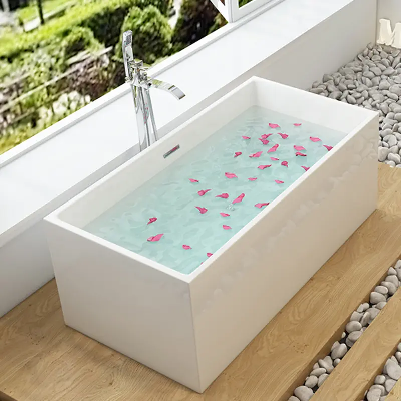 Banheira de superfície sólida popular para o mercado europeu Banheira de alta qualidade