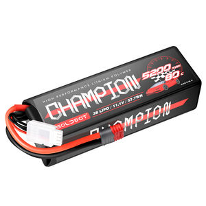 ที่มีคุณภาพสูง3วินาทีLipo 5200มิลลิแอมป์ชั่วโมง80C 11.1โวลต์RC Lipo<span class=keywords><strong>แบ</strong></span><span class=keywords><strong>ต</strong></span>เตอรี่กรณียากแพ็คที่มีการเชื่อมต่อสำหรับรถRC - Product Image 1