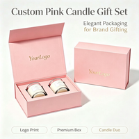 Boîte cadeau personnalisée pour bougie parfumée à couvercle rabattable, en carton rigide écologique et recyclable, emballage de luxe pour mariage et fêtes, avec logo personnalisé OEM