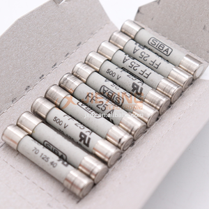 FF25A 7012540 FF 25A 500 В 6,3*32 мм керамический предохранитель 100% нового и оригинального SIBA предохранитель быстрого действия - Product Image 1