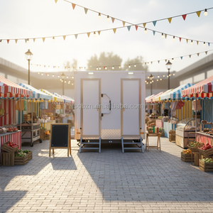 Remorque alimentaire avec toilettes intégrées, remorque WC portable 3 postes, remorque WC classique, remorque WC exécutif mural - Product Image 5