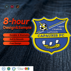 HMJ Китай: поставщик силиконовых термотрансферных наклеек, индивидуальные 3D-логотипы, резиновые нашивки для глобальных брендов - Product Image 1