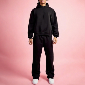 Ensemble sweat à capuche et pantalon de survêtement en polaire respirant pour homme KIingSen, 480g, épais, style streetwear, vente en gros - Product Image 5