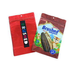 Sacs à collation à fond plat personnalisables, sacs refermables pour biscuits, sacs à fermeture éclair pour l'emballage des noix et des graines - Product Image 5