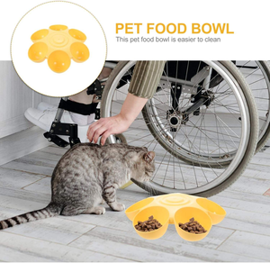 Comedero Lento para Mascotas 6 en 1 con Forma <span class=keywords><strong>de</strong></span> Flor, Tazón <span class=keywords><strong>de</strong></span> Agua <span class=keywords><strong>de</strong></span> Plástico para una <span class=keywords><strong>Dieta</strong></span> Saludable, Accesorios para Viajes <span class=keywords><strong>de</strong></span> Gatos - Product Image 4