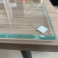 Verre trempé de qualité d'usine, sécurité, 10 mm, 12 mm, verre trempé homogène, bord poli, table basse en verre