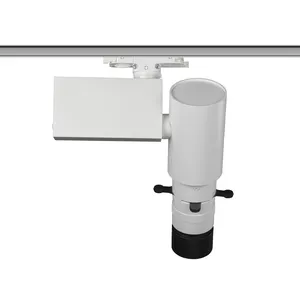 20W DALI 0-10V proyector de encuadre ancho regulable perfil no estroboscópico focos de contorno para pistas para iluminación de galería