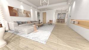 Revêtement de sol en vinyle PVC SPC LVT LVP de 6 mm, étanche, résistant à l'usure, à clipser, avec <span class=keywords><strong>sous</strong></span>-couche, pour cuisine et salle de sport (vente en gros) - Product Image 2