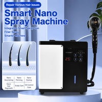 Appareil de soin capillaire numérique portable entièrement automatique à vapeur nano pour réparation en profondeur, traitement de la couleur et traitement par lumière bleue