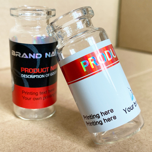 Plantilla de Diseño Popular con Efecto Metálico, Tiras de Impresión en Color Rojo, Adhesivo para Botellas de Vidrio, Adhesivo Láser para Frascos de 10 ml - Product Image 1