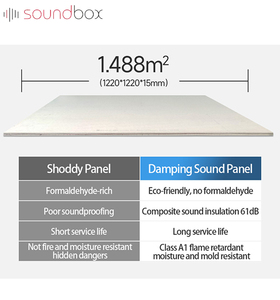 <span class=keywords><strong>Maison</strong></span> et hôtel <span class=keywords><strong>mur</strong></span>/plafond isolation acoustique panneau de <span class=keywords><strong>traitement</strong></span> acoustique Soundbox panneaux acoustiques pour application KTV - Product Image 6