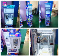 Machine à griffes à monnayeur en métal pour mini-poupées en peluche, personnalisable, avec accepteur de billets, pour enfants