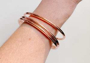 Bracelet classique en cuivre poli fait à la main réglable unisexe en métal artisanat bracelet de mode et bracelet pour toutes les occasions - Product Image 4