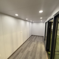 Cápsula de cabina de manzana móvil prefabricada de doble piso de 20 pies y 40 pies moderna de lujo de montaje rápido