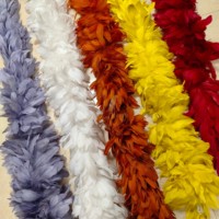 Boa en plumes de nagoire d'oie de 200g - Couleurs teintées, Vente en gros, Écharpe en plumes moelleuses pour mariage, costume, fête, décoration