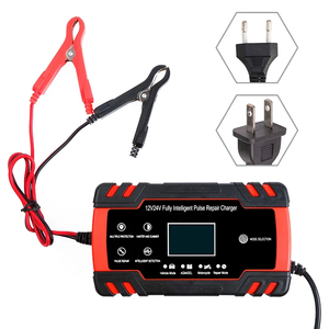Chargeur/Mainteneur de batterie de voiture intelligent automatique 12V/8A 24V/4A 2023 avec écran LCD et fonction de réparation par impulsions pour tondeuse à gazon - Product Image 3
