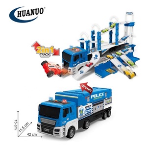 Petite <span class=keywords><strong>enfance</strong></span> multifonction déformation <span class=keywords><strong>Police</strong></span> voiture fente jouets véhicule électrique stockage camion jouet - Product Image 3
