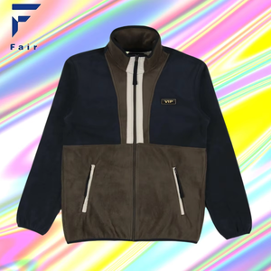 Lussuosa ciotola posteriore personalizzata con Zip intera <span class=keywords><strong>giacca</strong></span> in pile resistente Unisex comoda <span class=keywords><strong>giacca</strong></span> in pile in micropile leggero - Product Image 1