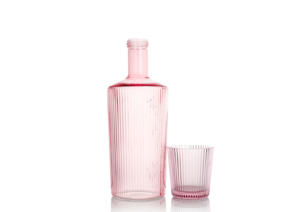 סט כלי זכוכית בורוסיליקט צבועים בוודקה ג 'ין ברנדי בקבוק זכוכית וויסקי 750 מ "ל wih בר הפקק העליון - Product Image 5