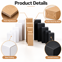 Boîte d'emballage en papier personnalisée avec logo, boîte pliante en kraft pour les petites entreprises, emballage de cadeaux, de savons, de biscuits, de bijoux