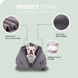 Letto per coccole per gatti letto per gatti in tessuto riciclato al 100% letto calmante per gatti autoriscaldante - Product Image 4