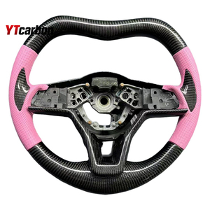 Volant de course en fibre de carbone véritable personnalisé YTcarbon pour <span class=keywords><strong>Micra</strong></span> 17-24 K14 Nismo JDM, accessoires intérieurs de voiture, style racing. - Product Image 3
