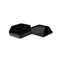 Boîte hexagonale en fer blanc fantaisie 290x245x48mm, impression personnalisée CMYK/PMS, matériaux recyclés de qualité alimentaire, vernie, pour dattes Ajwa et biscuits