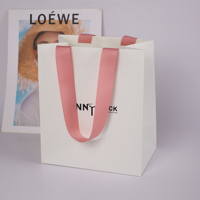 SUNNY PACK Grosir Tas Hadiah Kustom Tas Belanja untuk Toko Perhiasan Pakaian Tas Kertas Keras dengan Logo Anda Sendiri
