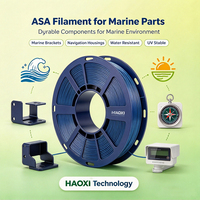 Filamen ASA 3D HAOXI, ASA Copolymer Virgin, Bulat Rata, untuk Performa Ekstrusi FDM yang Stabil
