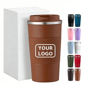 Custom Logo 380ml/500ml 304 Stainless Steel Double Wall Vacuum <b>Insulated</b> Coffee Tumbler Portable Travel Office <b>Mug</b> With Lid - Product Image 5