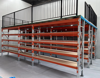 Solution de stockage d'entrepôt, système de rayonnage de mezzanine, structure en acier, plateforme de mezzanine, rayonnage de mezzanine